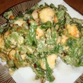 じゅじゅぼん's cooksnap of when they made 海老と春菊とかき揚げ.