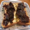 i_yokan's cooksnap of when they made 餡バタートースト.