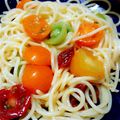 まつもとしんや's cooksnap of when they made ボール１つで♪トマトとバジルの冷製パスタ.