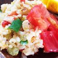 inomichoco's cooksnap of when they made レタスとトマトの炒飯.