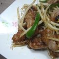 もこりこ's cooksnap of when they made ご飯が進む★豚ピーおかか梅しょうゆ炒め.