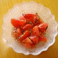UMAe's cooksnap of when they made サッパリ！トマトとゆかりの胡麻ポン和え♪.