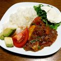 ﾆｮｯｺ's cooksnap of when they made リメイク。タコライス風カレー.