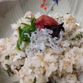 ♡キッチンママ♡'s cooksnap of when they made 梅じゃこごはん.