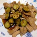 p_nao's cooksnap of when they made ズッキーニとトントロの焼肉炒め.