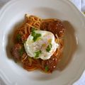 ルロワ・モワ's cooksnap of when they made トマトソース味ミートボールパスタ.