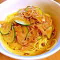 ちっちきっちん's cooksnap of when they made 簡単♪ツナとズッキーニのスープパスタ.