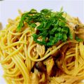 ちゅん太0215's cooksnap of when they made お手軽♪大葉としめじで美味しいパスタ♪.