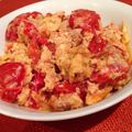 moccharera's cooksnap of when they made ツナとトマトの甘辛オムレツ.