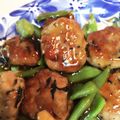 neon323's cooksnap of when they made リメイク☆ひじきの煮物で豚つくね☆.