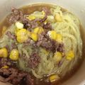 たぶんなっちゃん's cooksnap of when they made 豚挽肉と玉葱とコーンのチーズ醤油ラーメン.