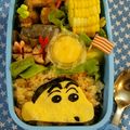 noriko007's cooksnap of when they made キャラ弁 クレヨンしんちゃん.