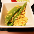 ｙｕｋｉｃｈｉｎ's cooksnap of when they made 簡単副菜☆絹さやの卵とじ.