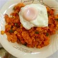 根菜好き's cooksnap of when they made 簡単☆残りご飯で、ケチャップライス♪.