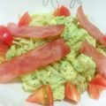 ＊実月＊'s cooksnap of when they made 冷製アボカドクリームパスタ.