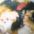 フランクフルトJr's cooksnap of when they made 簡単☆若布のかき玉汁.