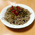 ままみっき～'s cooksnap of when they made 暑い日に！！洋風トマきゅうお蕎麦.