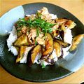 しのぷんとん's cooksnap of when they made なすと豚肉の辛味丼.