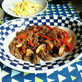 はらだぺこちゃん's cooksnap of when they made 牛肉とえりんぎとパプリカ炒め.