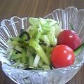 ピスにゃん's cooksnap of when they made 付け合わせ～野菜の塩昆布あえ.
