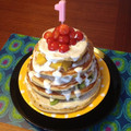 makana0902's cooksnap of when they made 絵本『1さい おめでとう』の苺のケーキ.