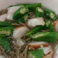 jambadog's cooksnap of when they made タコじゅんさいオクラのわさび白だし和え.