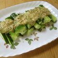 しのばぁたん's cooksnap of when they made 大葉味噌マヨ胡瓜.