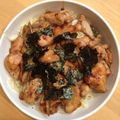 ハピネスの森's cooksnap of when they made 胸肉とごぼうの照り焼き丼.