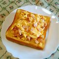 mijiiinko's cooksnap of when they made ふわっとろスクランブルエッグトースト.