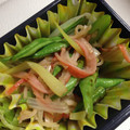 rioka515's cooksnap of when they made ≪お弁当に≫インゲンとカニカマのネギ炒め.
