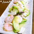 ＪＵＮちゃン's cooksnap of when they made エビとズッキーニのオリーブオイル炒め.