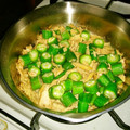 eternatie's cooksnap of when they made 簡単　オクラとツナ炒め.