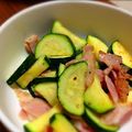 takabon's cooksnap of when they made 簡単☆ズッキーニ・ベーコンのソテー.