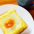 いじゅむ's cooksnap of when they made 簡単マヨたまトースト♡.