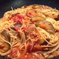 かおるようへい's cooksnap of when they made 簡単＊ナスとトマト缶でパスタ.