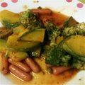 ｷﾐ☆'s cooksnap of when they made かぼちゃとブロッコリーのチリソース和え.