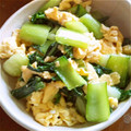 としこ♪'s cooksnap of when they made チンゲン菜と卵の簡単炒め.