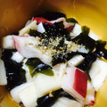 moca45's cooksnap of when they made タコと長芋とワカメの酢の物.