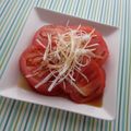 puniＫ's cooksnap of when they made 家の定番！簡単さっぱり長葱冷やしトマト.