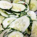♪まるえ's cooksnap of when they made 梅マヨでスライスきゅうり。.