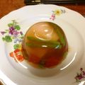 皐月００７'s cooksnap of when they made コンソメジュレ生ハム半熟卵.