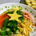 ai61's cooksnap of when they made ☆七夕にぴったりお星様の冷やし中華☆.