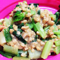 南極はんぞー's cooksnap of when they made 小松菜納豆[こまつなっとう].