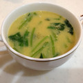 swisschard's cooksnap of when they made 中華風コーン スープにほうれん草を入れて.