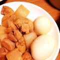 nyancou's cooksnap of when they made ☆大根と鶏肉 ゆで卵の甘酢煮☆.