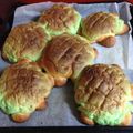 桜まんま's cooksnap of when they made レンジパンで「かめメロンパン」♪.