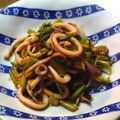 kurukurumin's cooksnap of when they made 簡単ですぐに出来る！いか＆小松菜の炒め物.