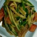 chokomashu's cooksnap of when they made 春雨の酢の物.