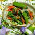 yangpa's cooksnap of when they made おかひじきとスナップエンドウのツナ和え.