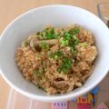 めなよ's cooksnap of when they made 玄米と舞茸のチャーハン　焼肉味.